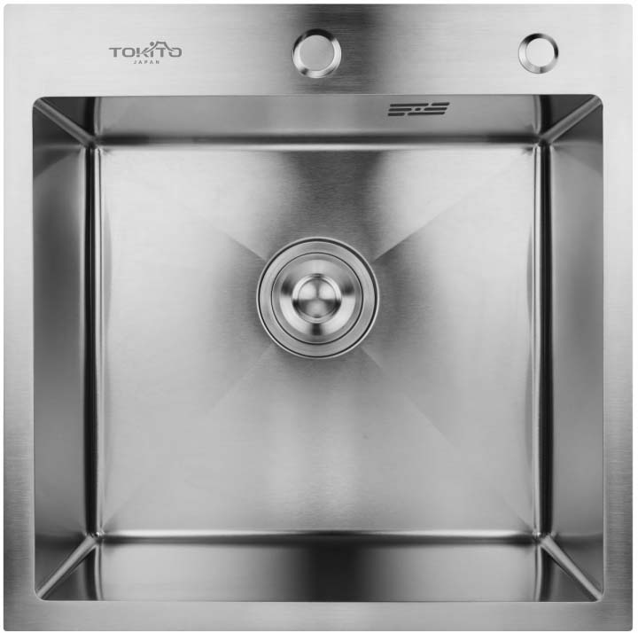 Кухонная мойка TOKITO OKA врезная 50х50 см нержавеющая сталь (TOK-OKA-5050-ST)