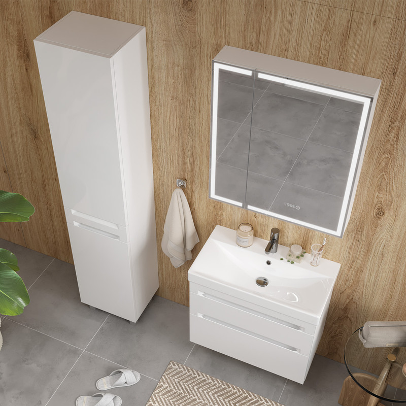 Пенал EQUIL Corner 40 напольный белый