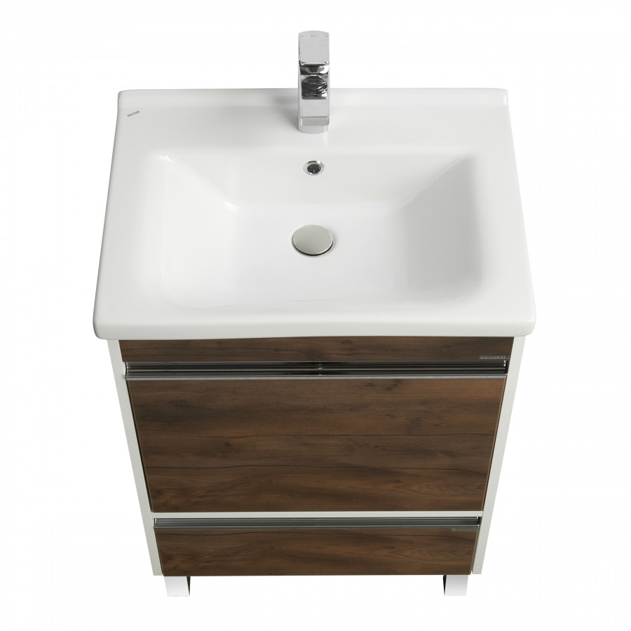 Тумба КАПРИ 60, подвесная, таксония темная (под раковину МИРАНДА 60)