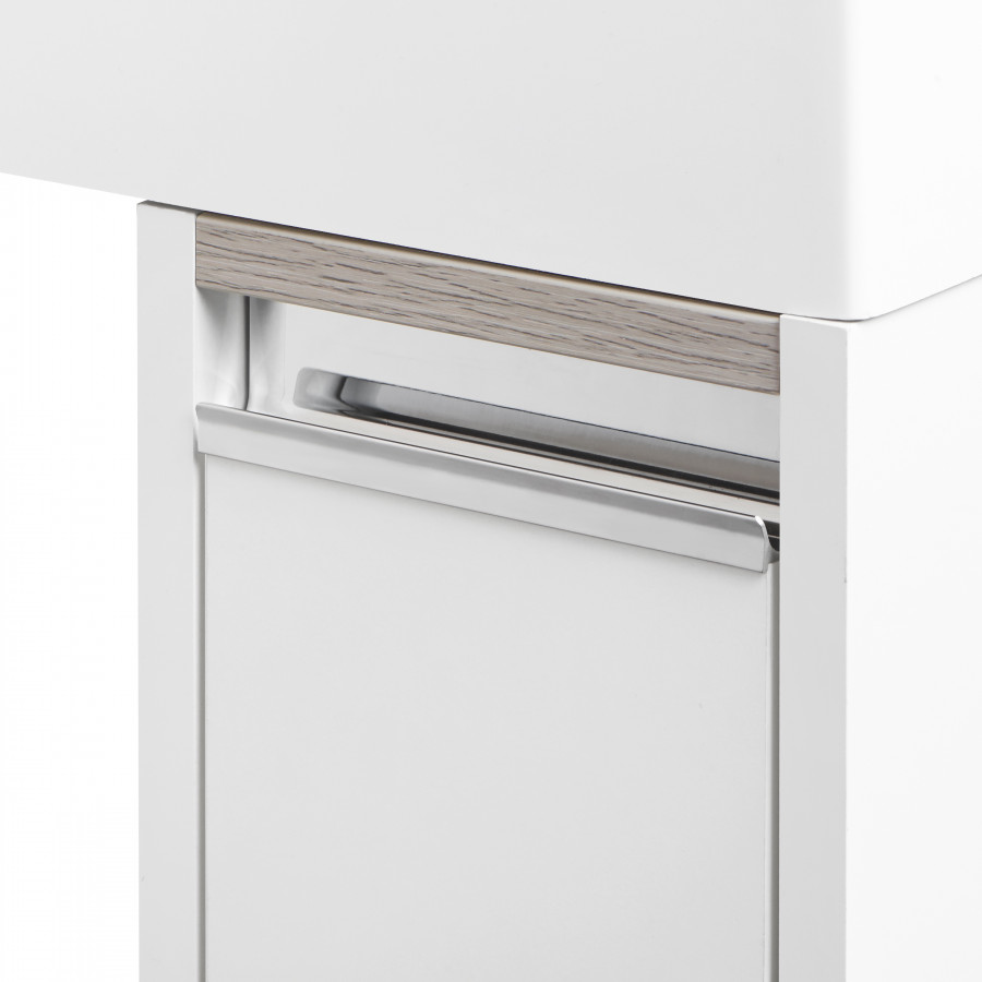 Тумба ЛОНДРИ 80 под с/маш 20, белая (под раковину РЕЙН 80)