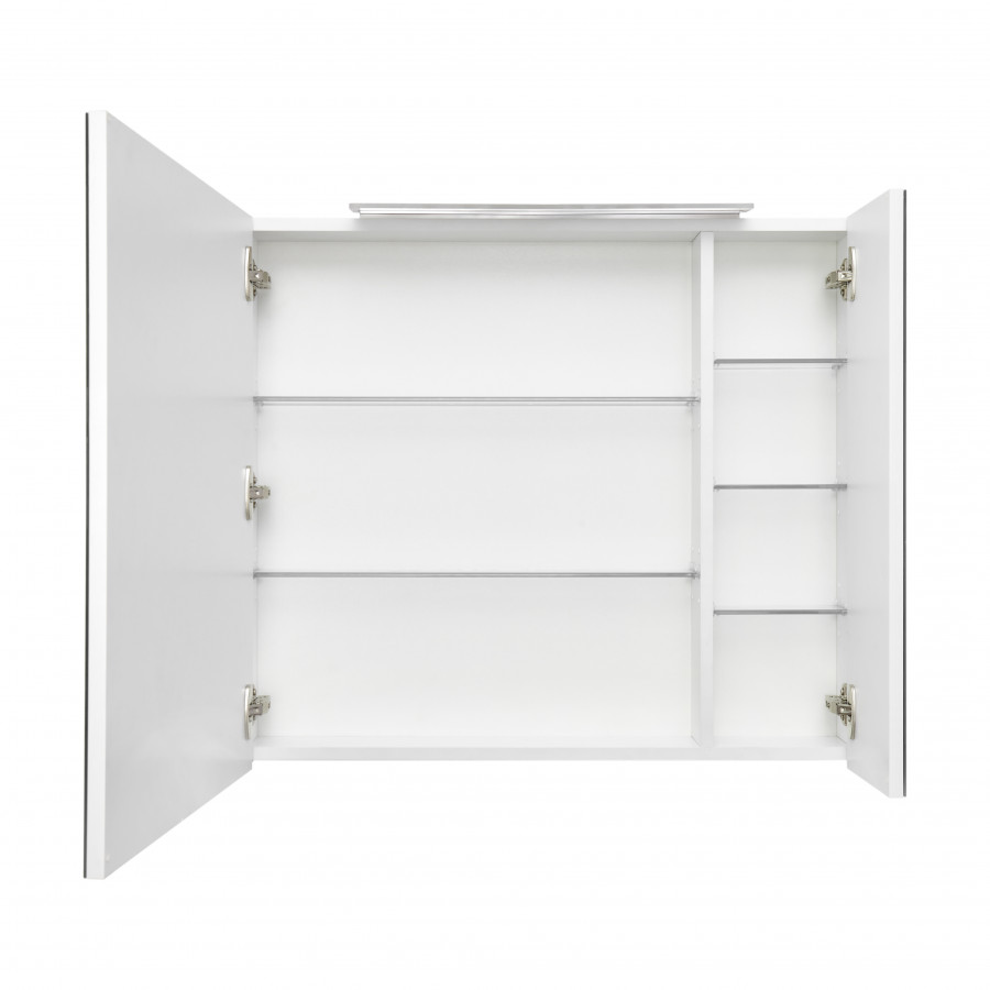 OLETA Зеркальный шкаф 80, белый глянец