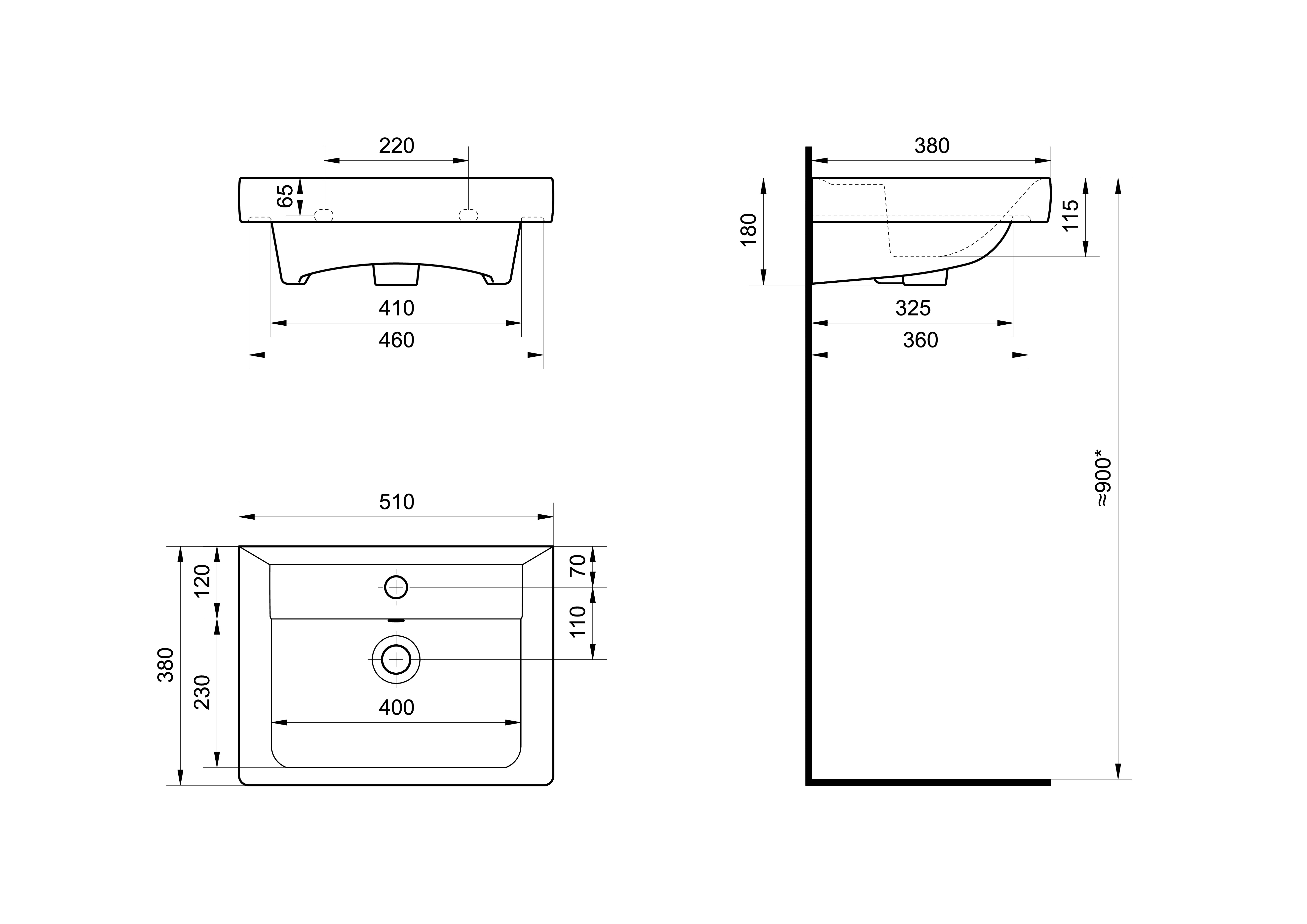 Раковина SANTEK Тигода 50 мебельная белый (WH302128)