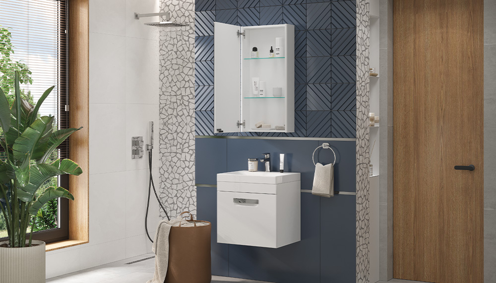 Шкаф навесной VELVEX Klaufs 400 с зеркалом