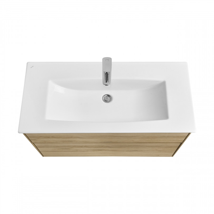 Тумба ЛИБЕРТИ 100, 2 ящ.,подвесная,дуб эльвезия (под р-ну ЭЛИНА 100,ЛОЛА 60,MILA 35,MILA 40,ОДРИ 42)