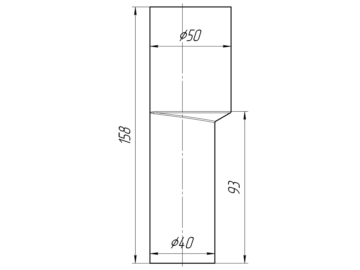 Переходная трубка 40х50 ANI PLAST