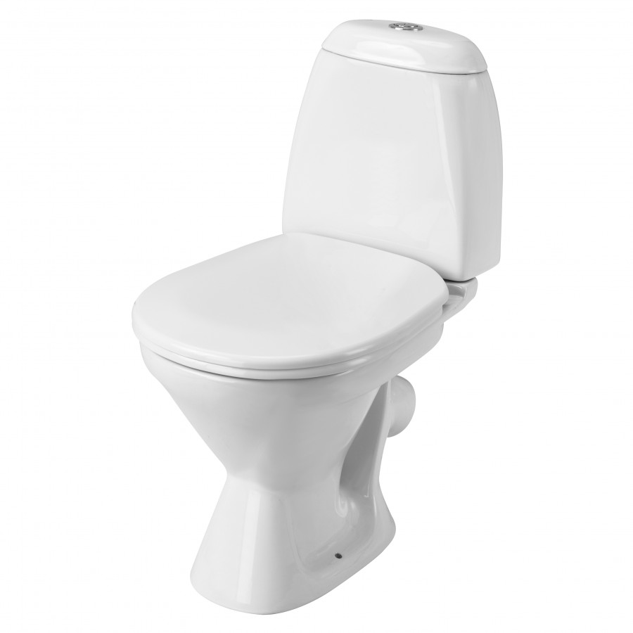 РИМИНИ Унитаз-компакт (эконом), 2-х режимная арм., сиденье полипроп., САНТЕК