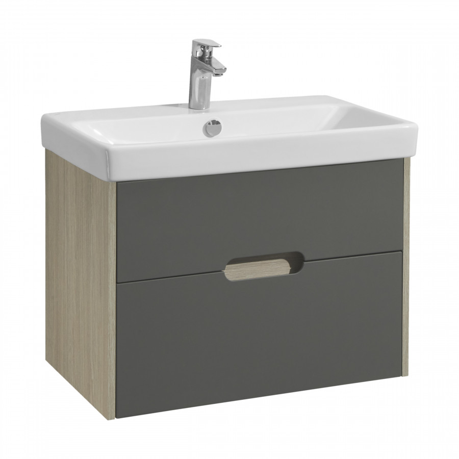 Тумба ОЛИВИЯ 70, грей, дуб ойстер (под раковину АДРИАНА 70)