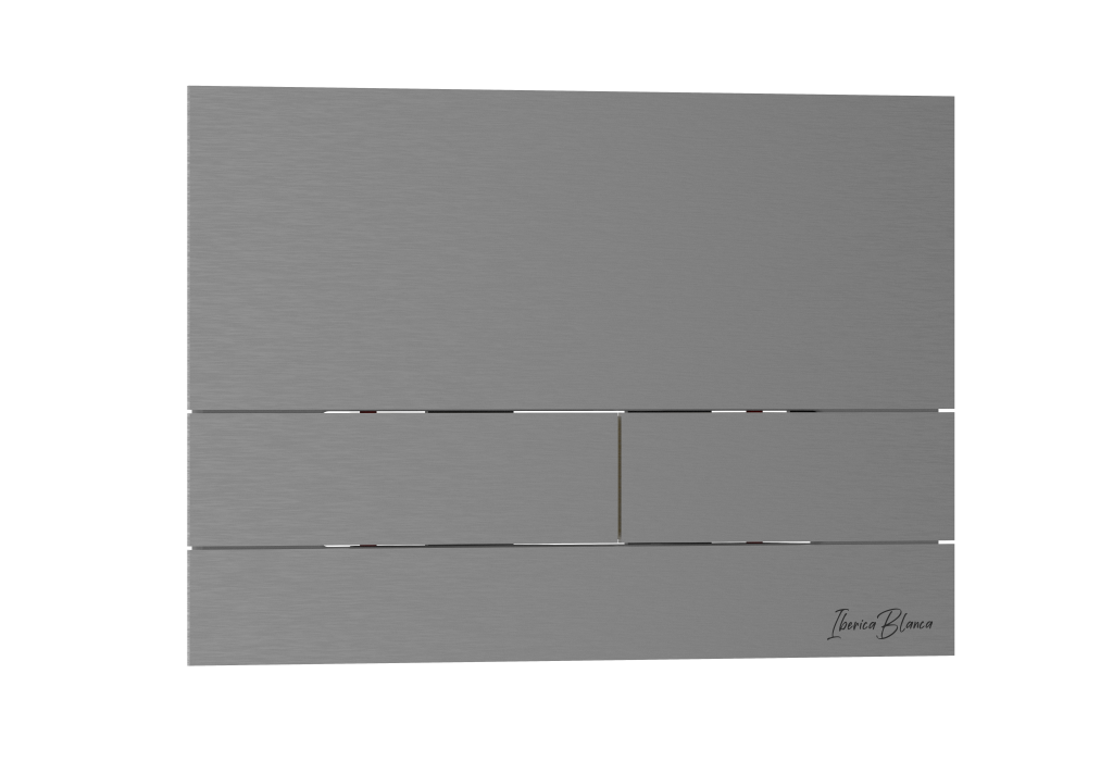 Кнопка смыва IBERICA BLANCA INOX-S нержавеющая сталь, вороненая сталь (IB.B016.02)