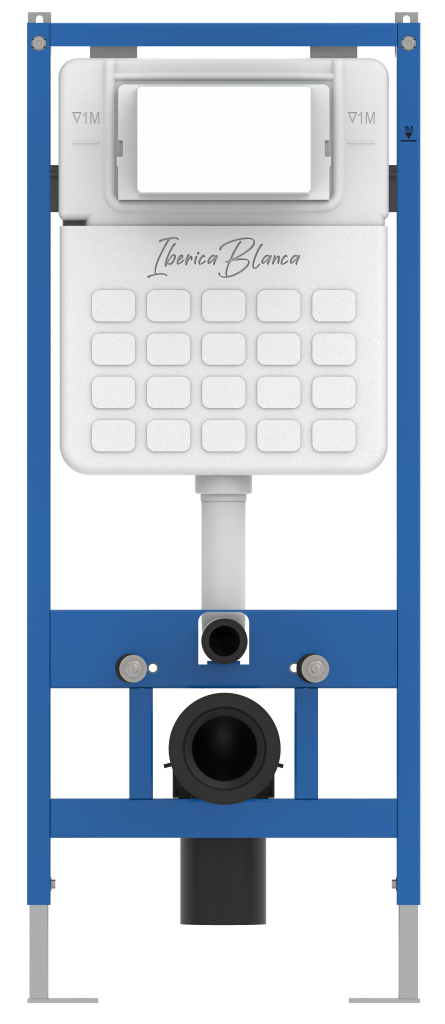 Инсталляция для подвесного унитаза IBERICA BLANCA SILENCIO с пневматическим управлением (IB001.P)