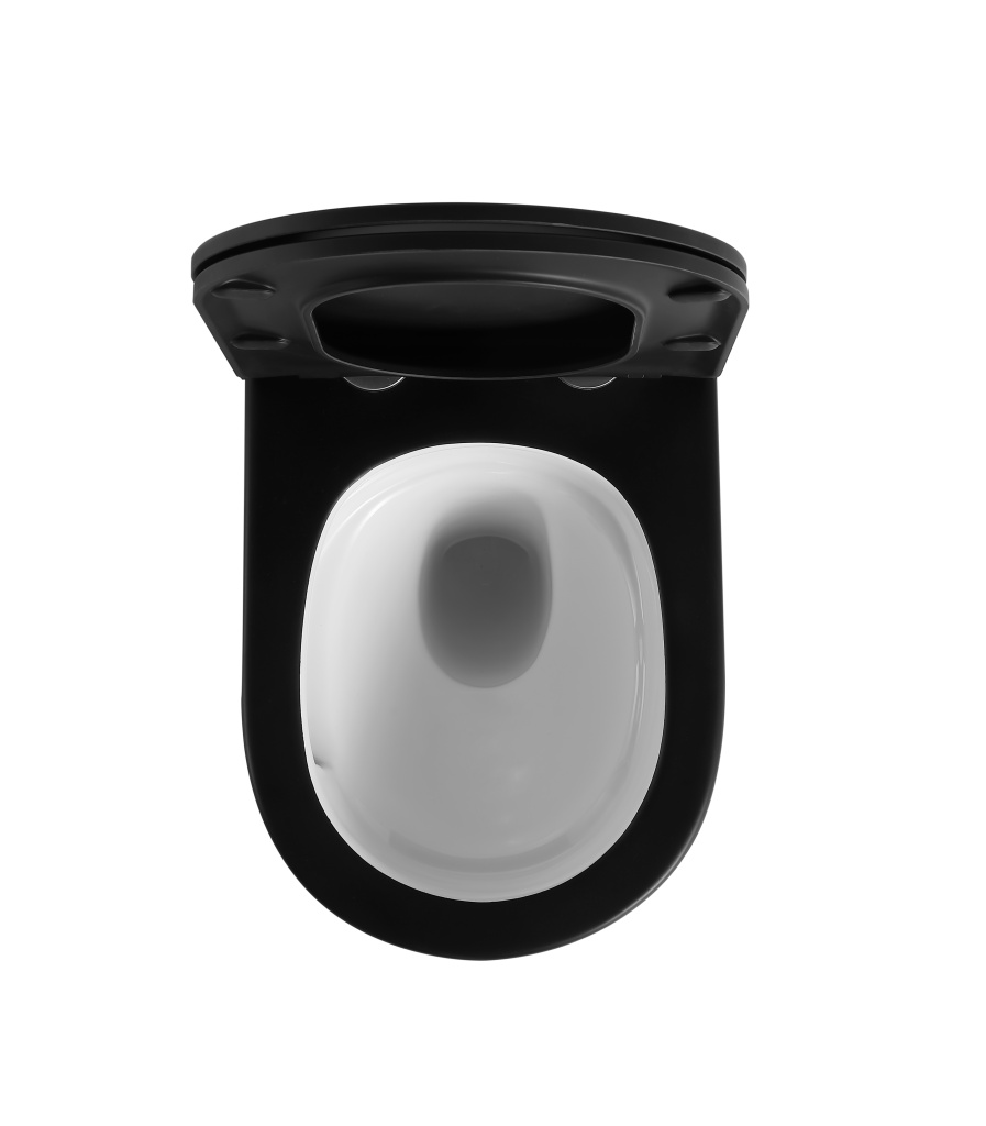 Унитаз подвесной IBERICA BLANCA BILBAO Tornado черный/белый (IB.BLB.234.2B1)