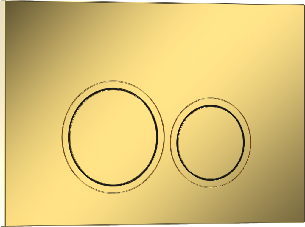 Комплект 2в1 IBERICA BLANCA инсталляция SILENCIO MINI, кнопка смыва ESTI-O золото глянцевое (IB.001M.826)