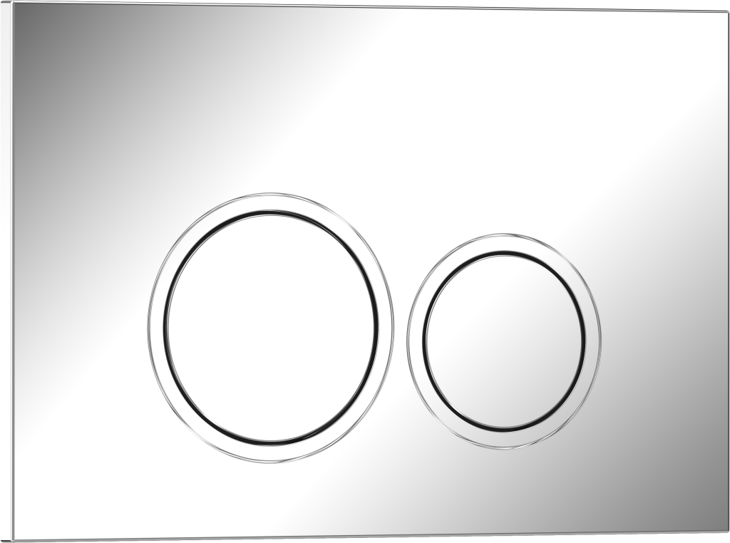 Кнопка смыва IBERICA BLANCA ESTI-O ABS-пластик, хром глянцевый (IB.B082.003.002)