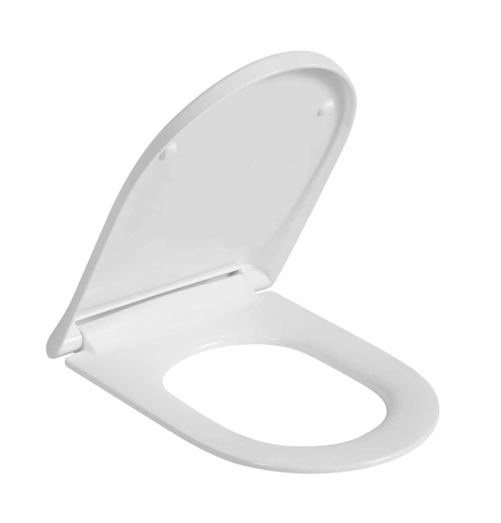 Сиденье для унитаза IBERICA BLANCA BILBAO ALTO, MAXI тонкое с магнитным держателем дюропласт soft close белое (IB.ЗИП.0024)