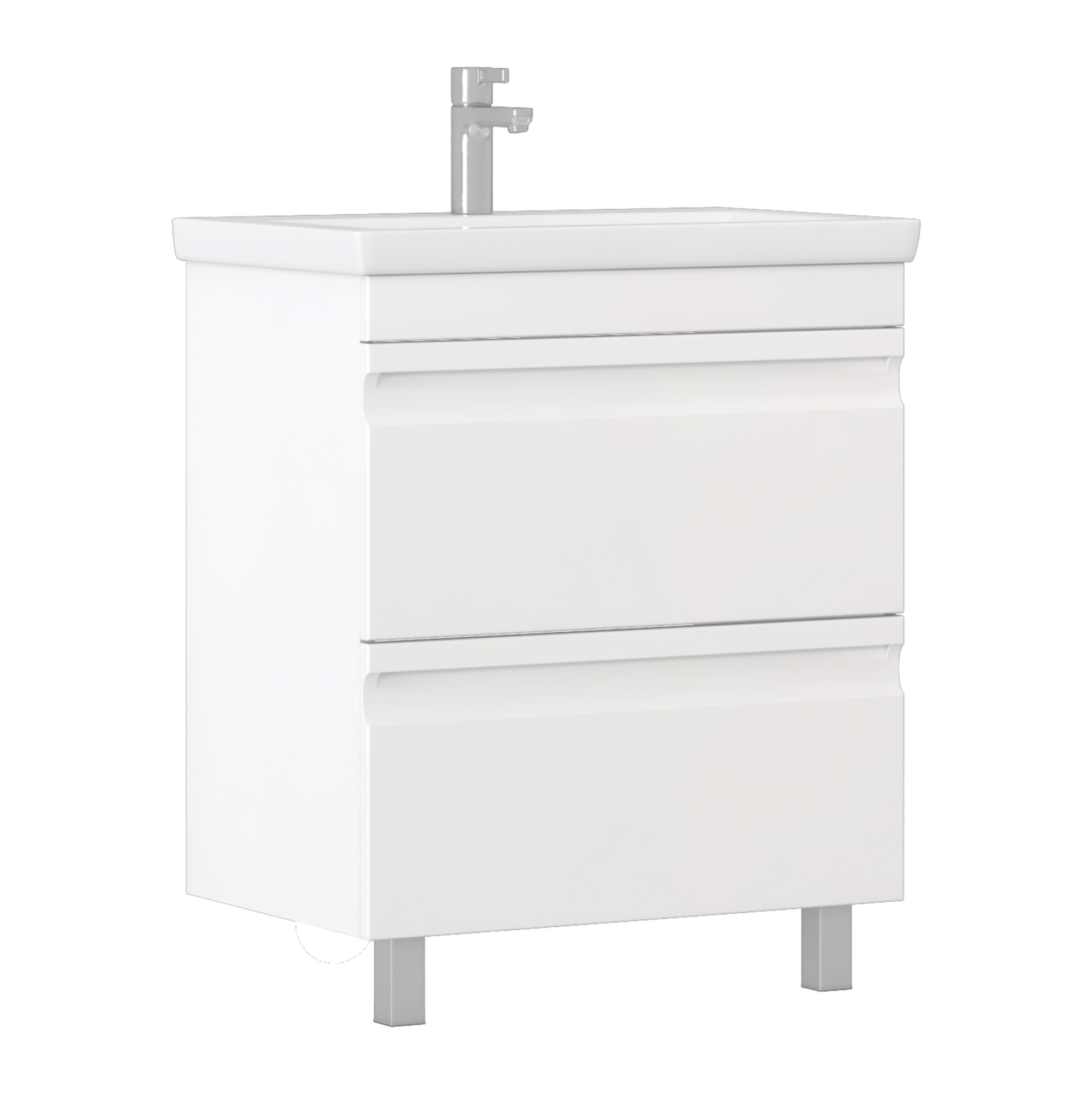 Тумба под раковину VIGO Holly 70 напольная белый (040)