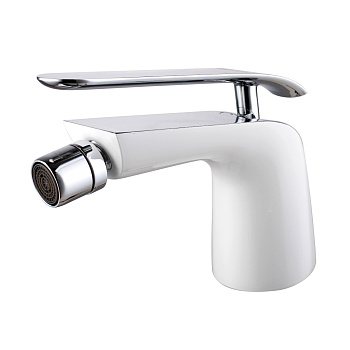 Melange Смеситель для биде, пов.аэратор 124мм, р/ОД, хром/белый, LM, LM4908CW