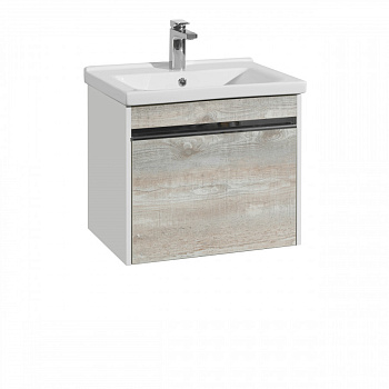 Тумба КАПРИ 60, подвесная, бетон пайн (под раковину МИРАНДА 60) 