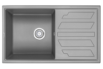 Кухонная мойка GRANULA (8002, АЛЮМИНИУМ)