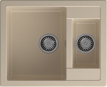 GRANFEST Мойка композит QUADRO GF-Q--610K 1.5-чаши. 610*500мм, кашемир