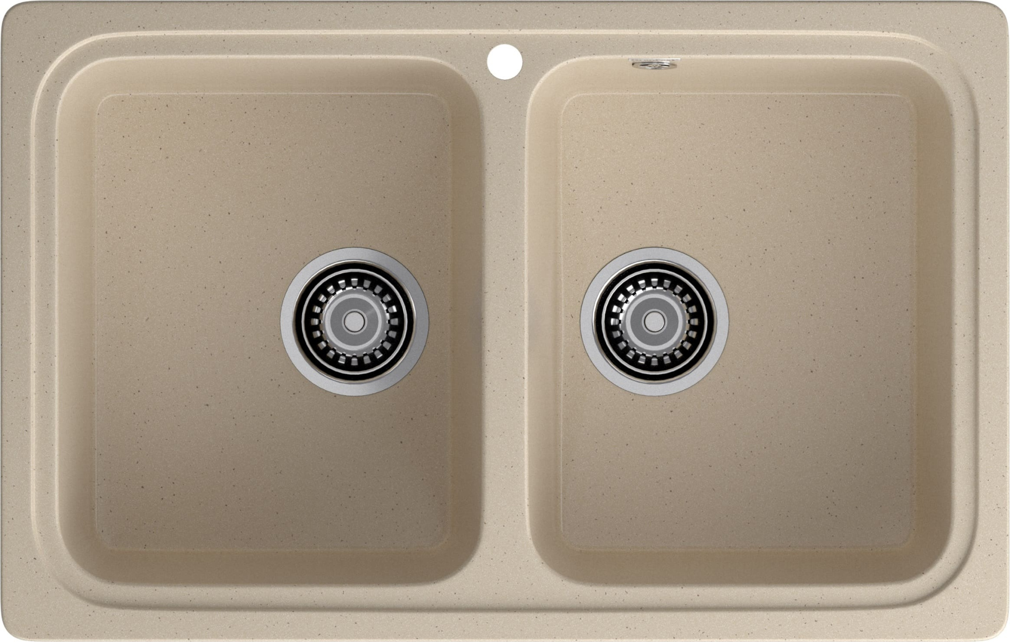 GRANFEST Мойка композит STANDART GF-S--780K  2 чаши 780*510 мм, кашемир