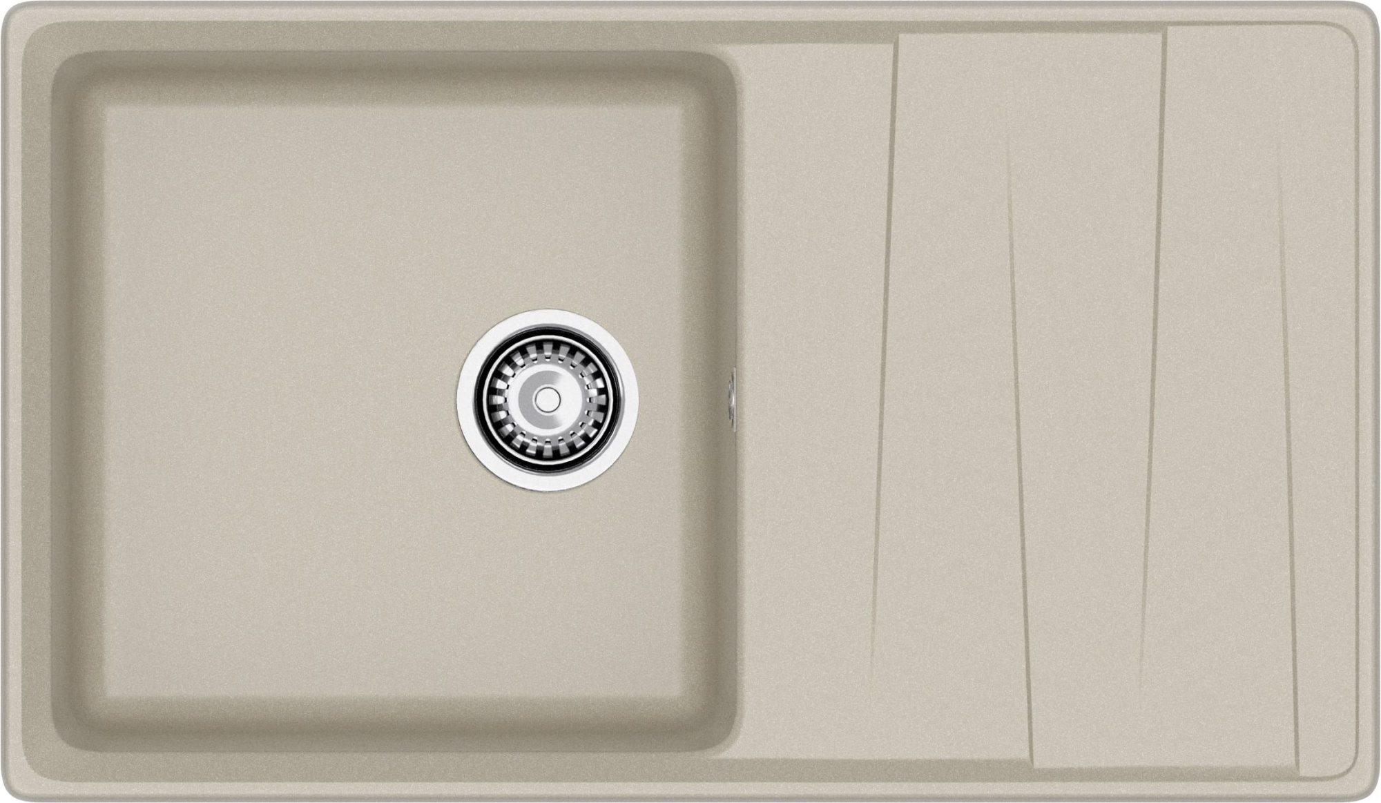 GRANFEST Мойка композит LEVEL, GF-LV-860L, чаш+кр 860*500, топаз