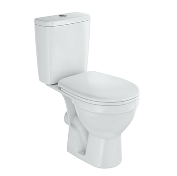 РИМ Унитаз-компакт. универс. вып, 2-х реж. арм.OLI,жестк. сид. с функ. S-C, белый   ROSA