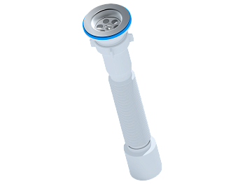 Сифон гофрированный 1 1/2"*50, ANI PLAST