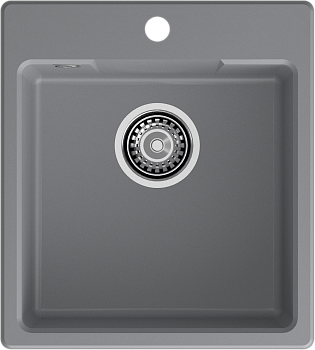 GRANFEST Мойка URBAN 644  1-чаша 440*490мм темно-серый арт.GF-UR-
