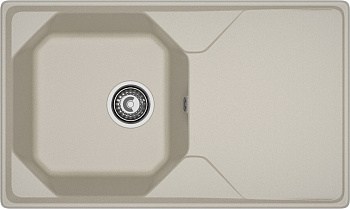 GRANFEST Мойка композит UNIQUE, GF-U-840L, чаш+кр 840*500, топаз