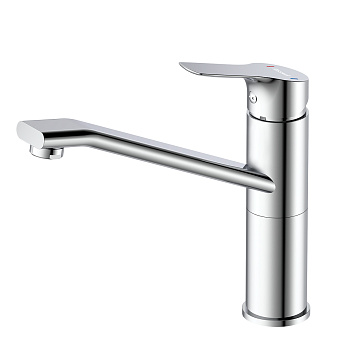 Смеситель ROSSINKA RS29-25 для кухни с поворотным изливом, хром