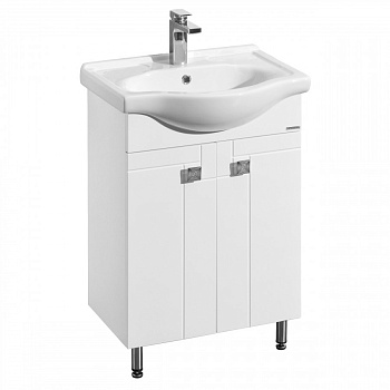 Тумба ФИДЖИ 60, белая (под раковину СЕЛИГЕР 60)
