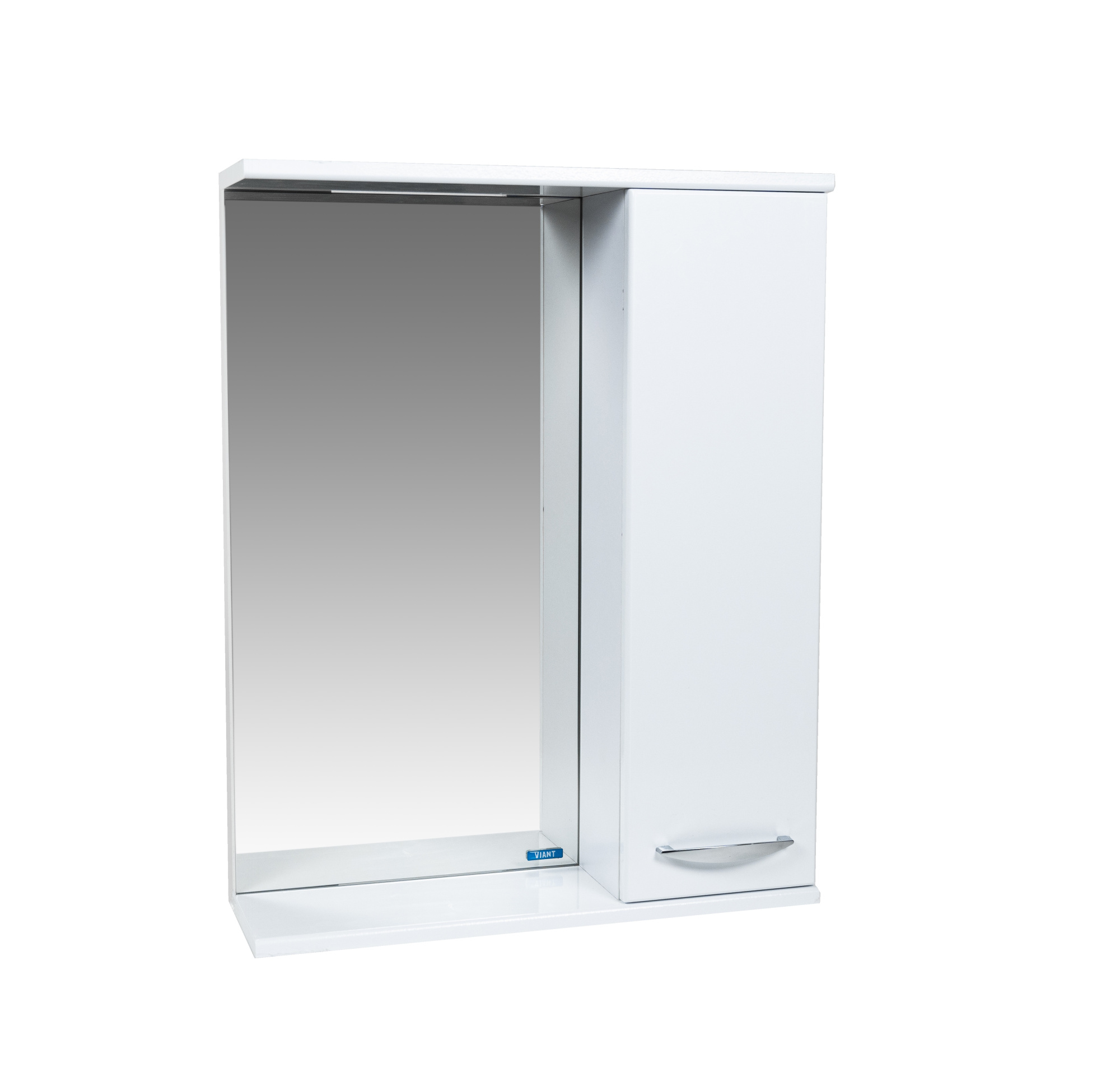 Зеркало со шкафом VIANT ПРАГА 55 подвесное белый (VPRA55-ZSHR)