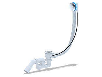 ANI Перелив полуавтомат с сифоном регулируемый, 520мм., ручка металл, труба 40*50мм., ANI PLAST