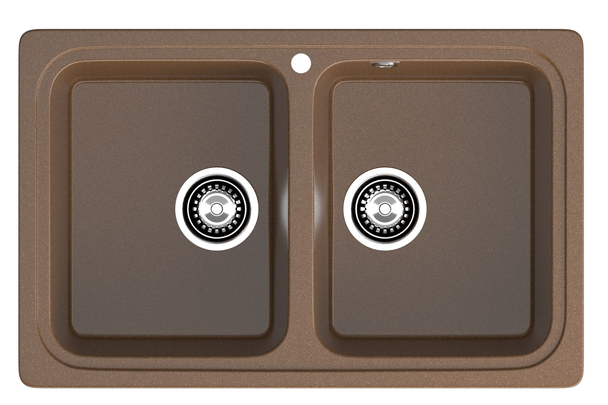 GRANFEST Мойка композит STANDART GF-S--780K  2 чаши 780*510 мм  терракот арт.GF-