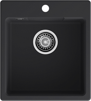 GRANFEST Мойка URBAN 644  1-чаша 440*490мм черный арт.GF-UR-