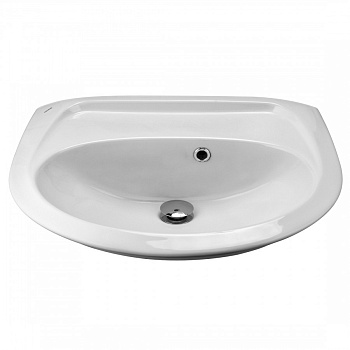 БРИЗ Умывальник б/отв. 50 см., хр.кольцо, крепление, САНТЕК