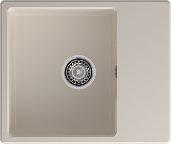 GRANFEST Мойка URBAN 658L  1-чаша+крыло 580*490мм белый арт.GF-UR-