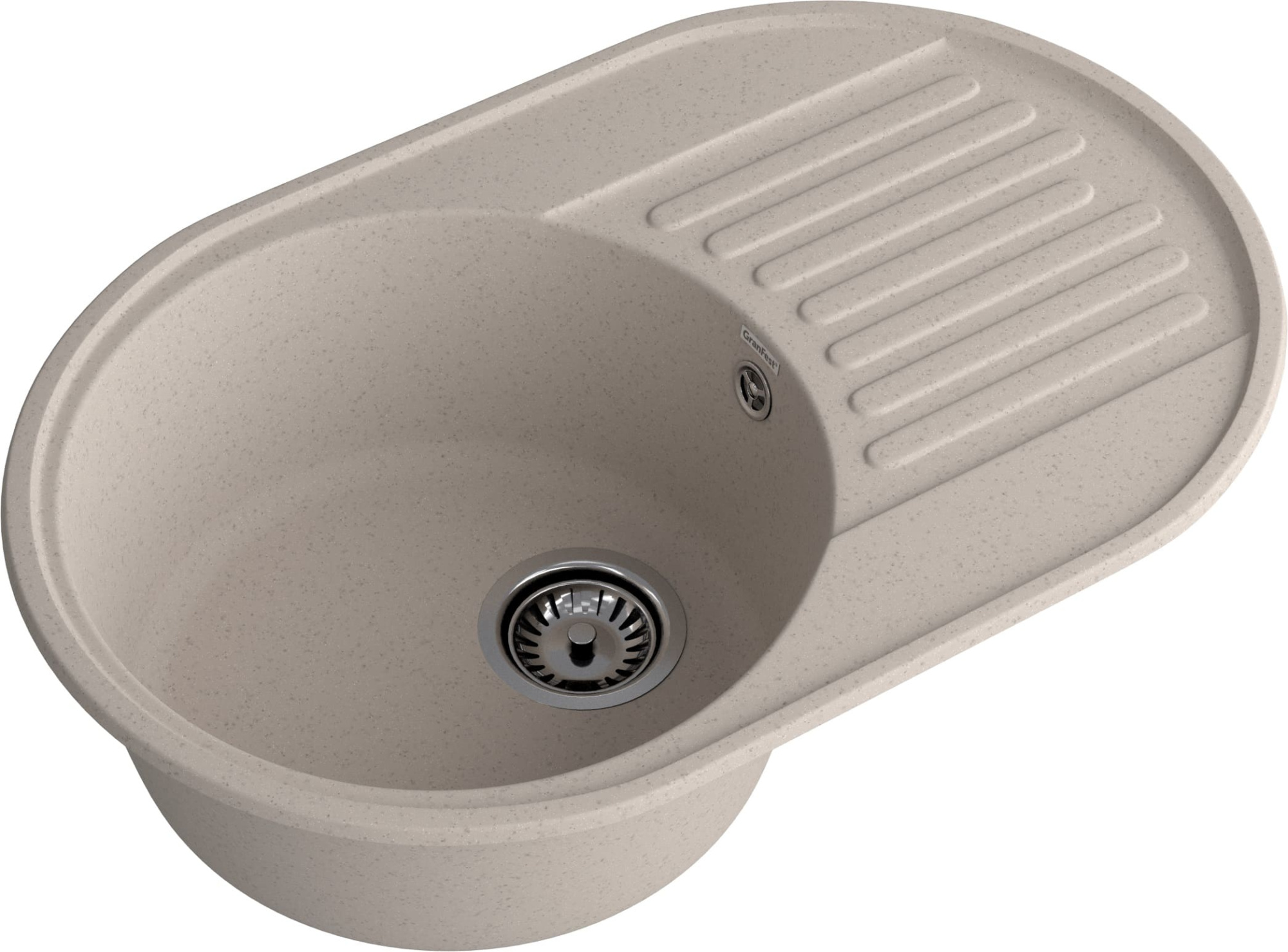 GranFest QUARZ (ECO-18) Мойка чаша+кр 740*480 (песок)