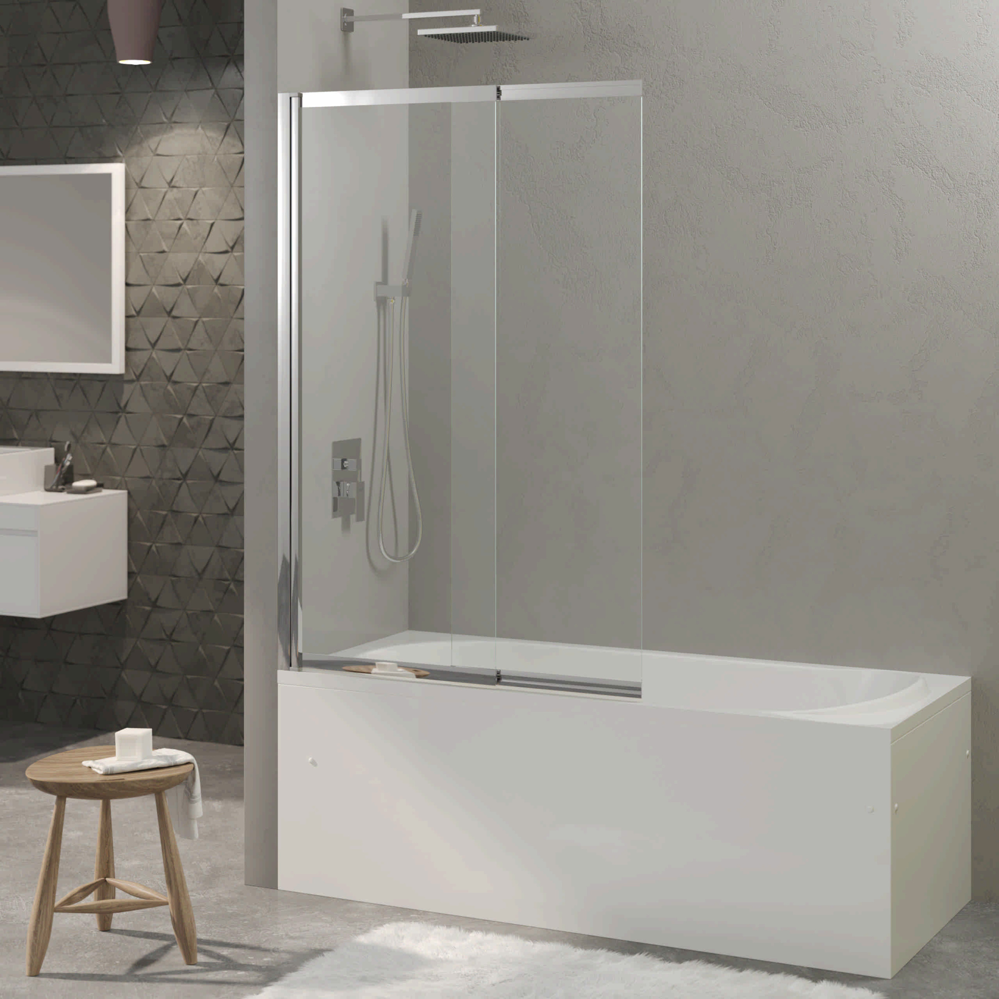 Душевая шторка RIVER S Slider 980, BERGES