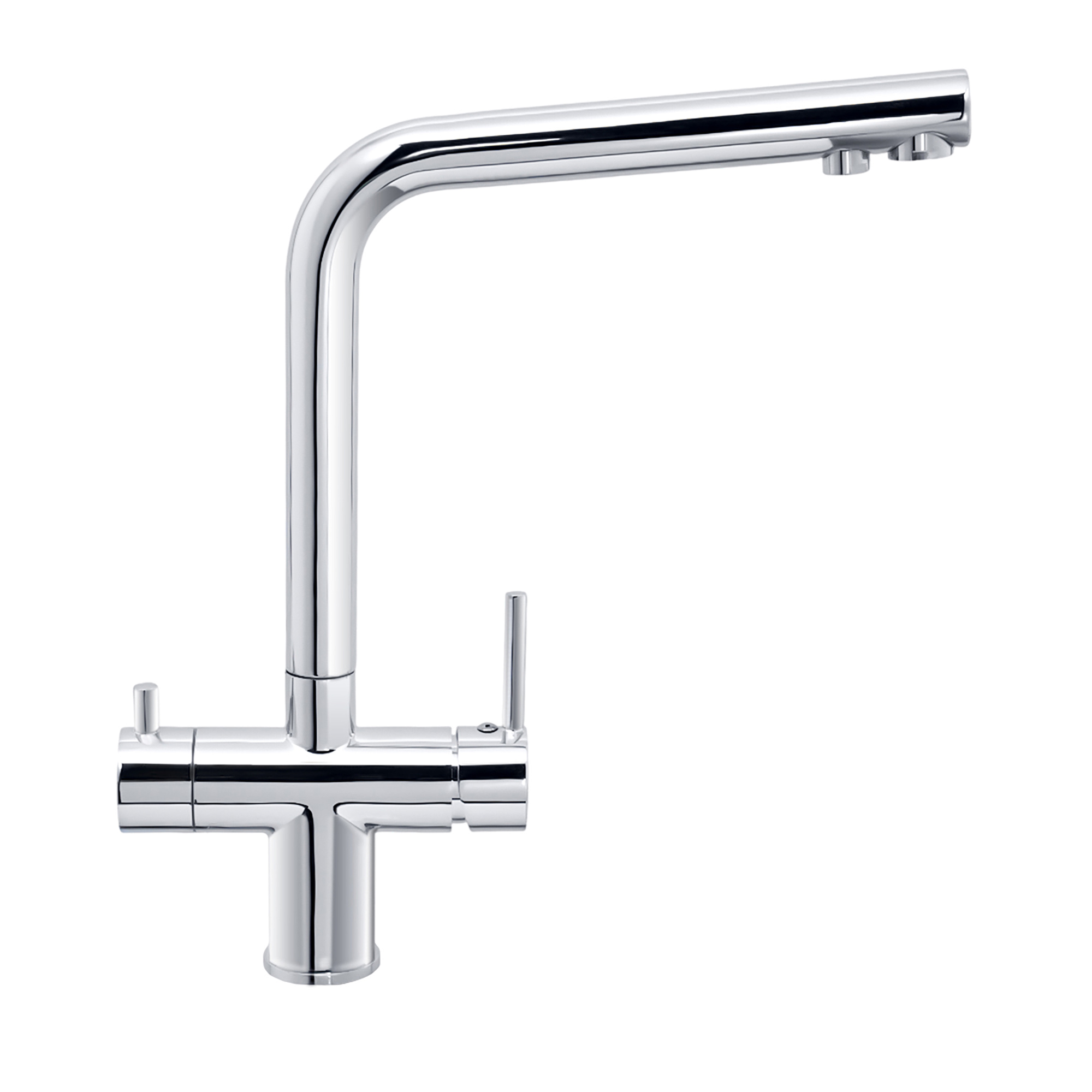 Смеситель для кухни СЛАВЕН Город СЛ-ОД-Д78 с высоким изливом, с подключением фильтра, хром