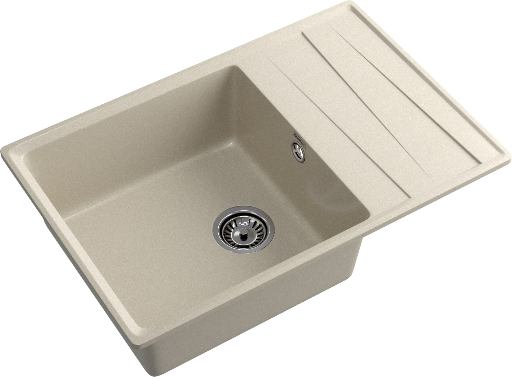 GRANFEST Мойка композит LEVEL, GF-LV-760L, чаш+кр 760*500, топаз