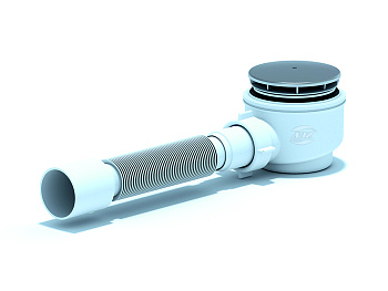 Сиф. для душ. под.1 1/2*60 с г/т 375*40/50 хром, ANI PLAST