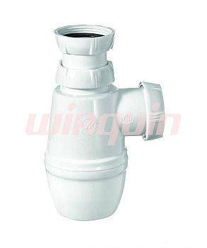 МИНОР (SM1000) сифон 1 1/2*40 мм без выпуска, WIRQUIN