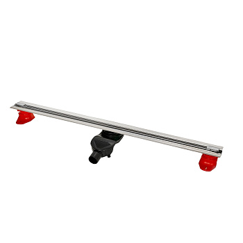 Желоб водосток SUPER Slim 1200, матовый хром, S-сифон D50 H60 боковой, BERGES