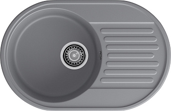 GranFest QUARZ (ECO-18) Мойка чаша+кр 740*480 темно-серый 