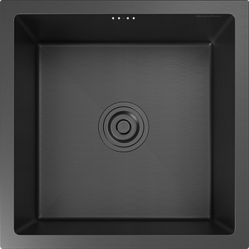 GranFest METAL (4444) Мойка нерж.1 чаша 440*440*215 мм, графит