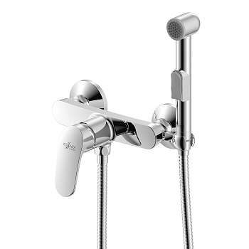 RS45 Смеситель для биде, гигиен.душ на теле, р/ОД, хром, ROS, RS45-52