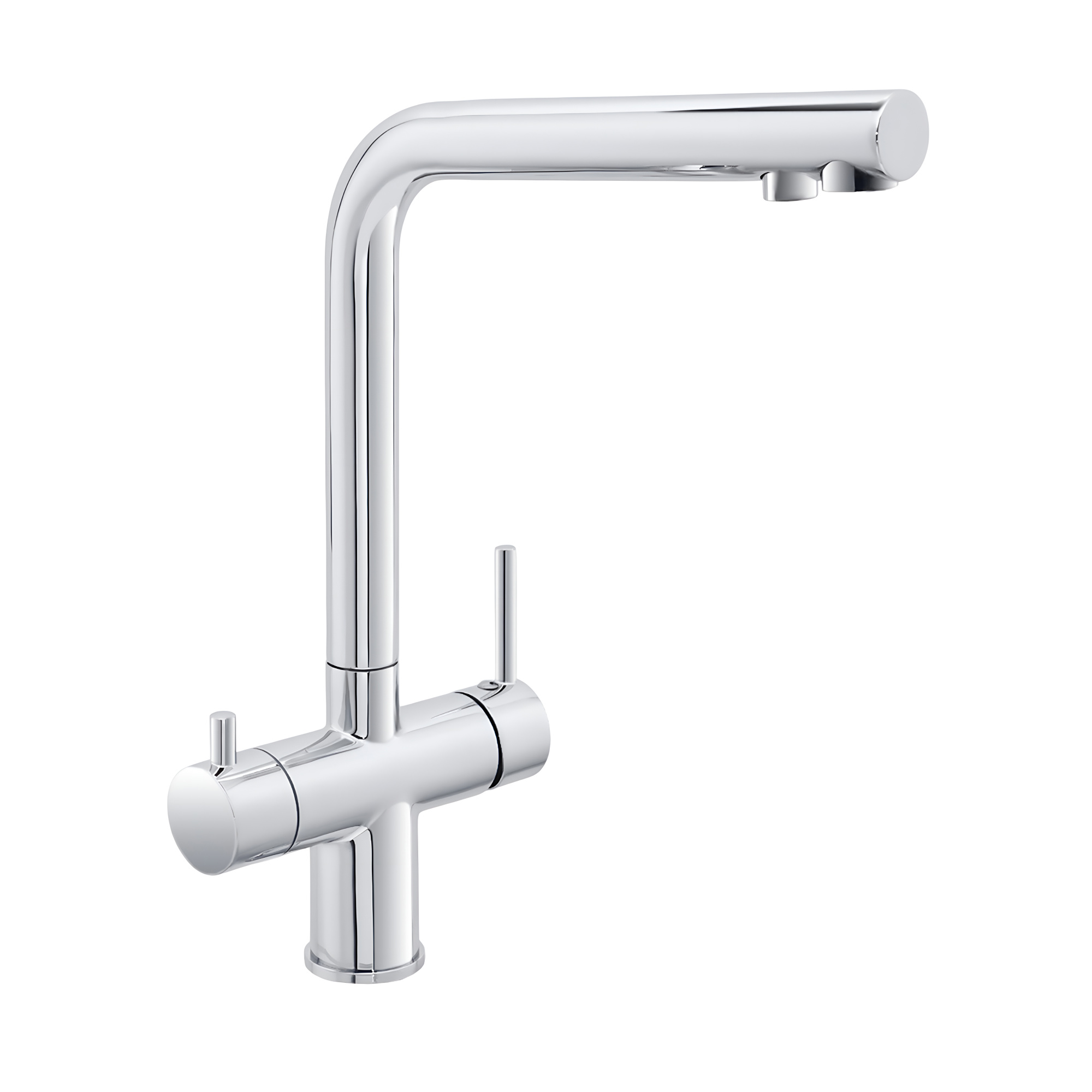 Смеситель для кухни СЛАВЕН Город СЛ-ОД-Д78 с высоким изливом, с подключением фильтра, хром