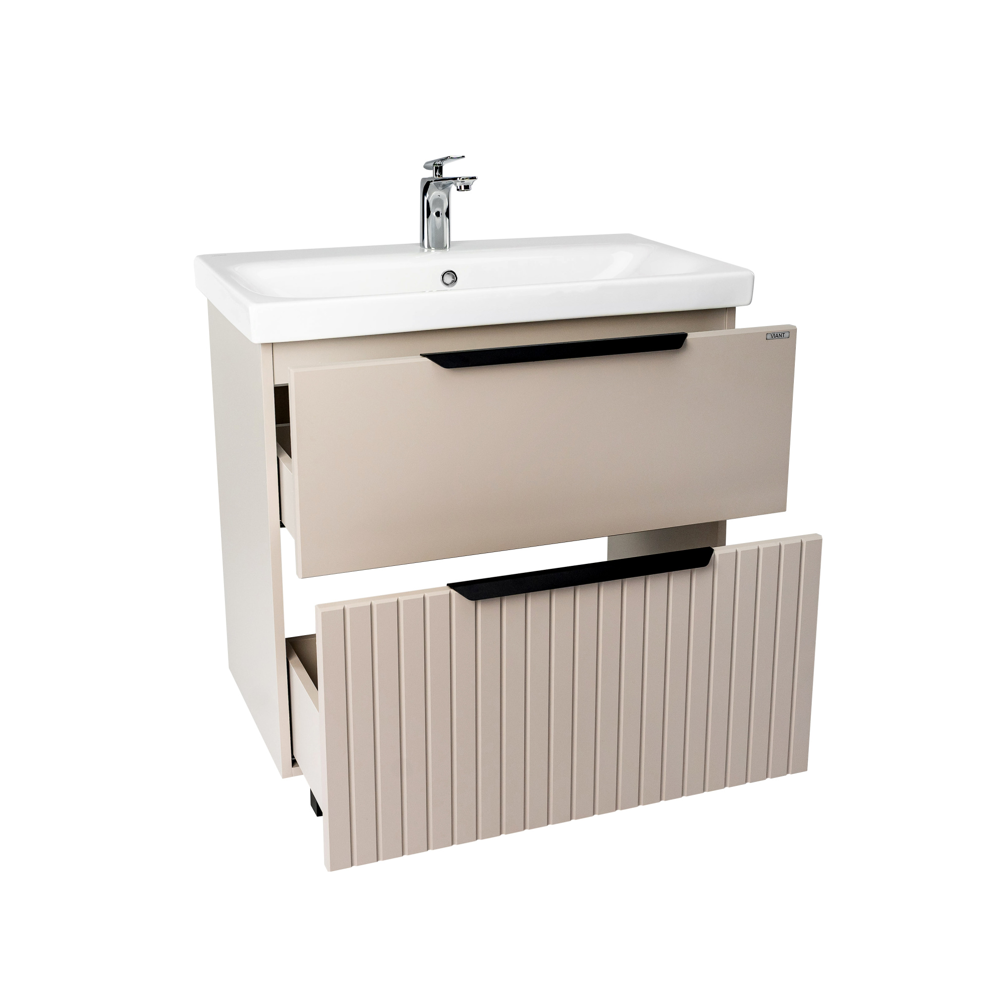Тумба под раковину VIANT СИЦИЛИЯ 80 напольная капучино (VSIC80MDCAP-T2Y)
