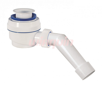 Сифон для душевого поддона с пластмассовым выпуском (1½) WIRPLAST