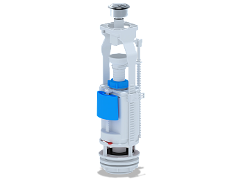 Арматура сливная с двойной хромированной кнопкой, ANI PLAST